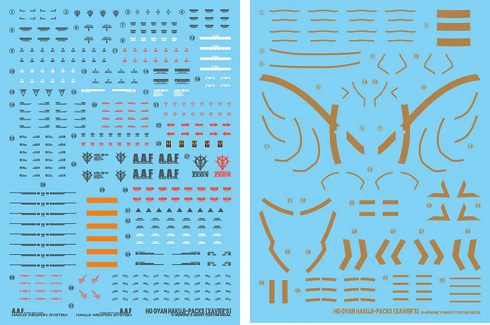 G-REWORK Decal H-GQ05 HG Gyan Hakuji-Packs (Xavier Olivette Custom) - Image 2