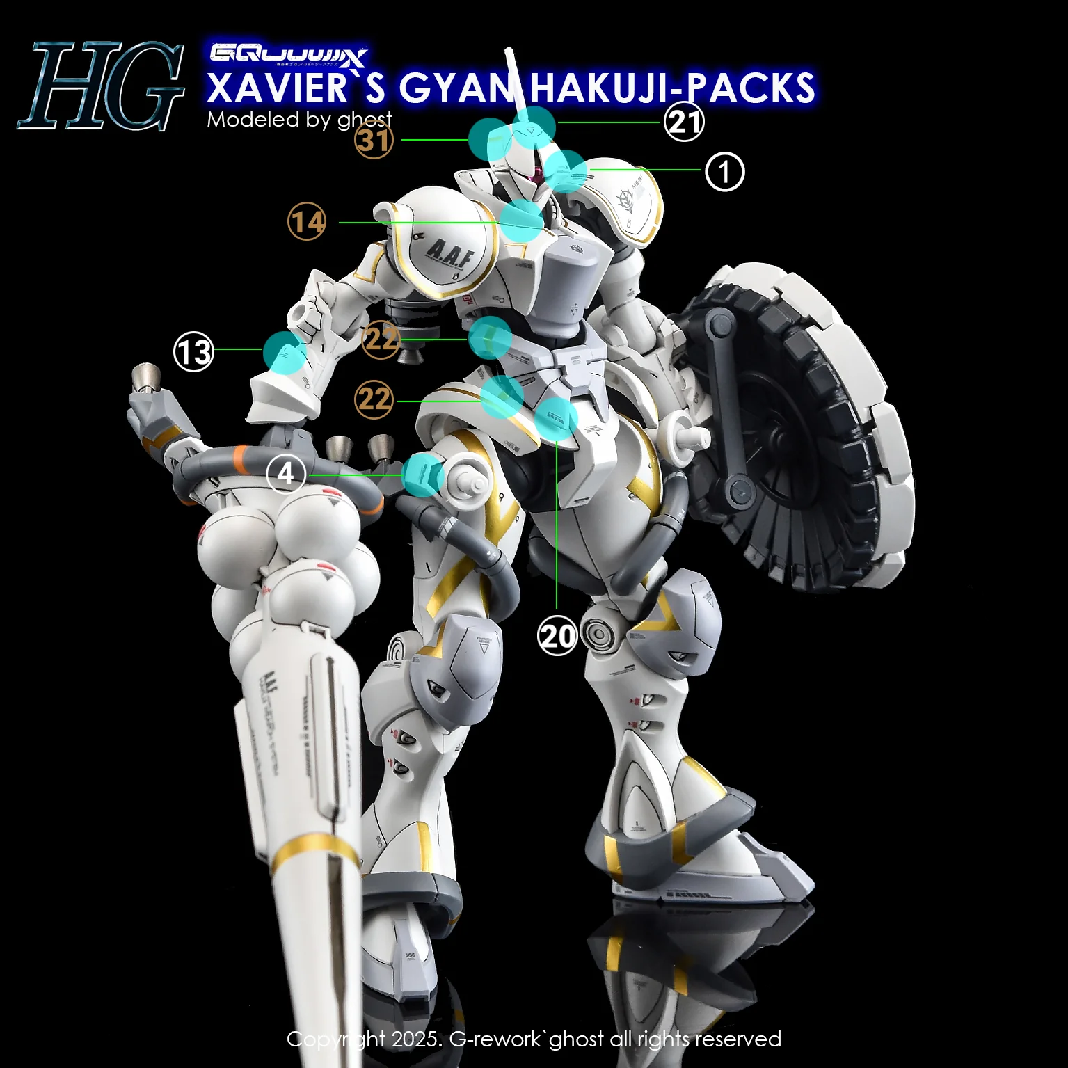 G-REWORK Decal H-GQ05 HG Gyan Hakuji-Packs (Xavier Olivette Custom) - Image 21
