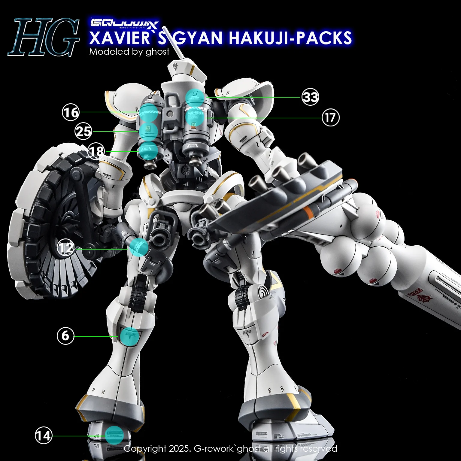 G-REWORK Decal H-GQ05 HG Gyan Hakuji-Packs (Xavier Olivette Custom) - Image 22
