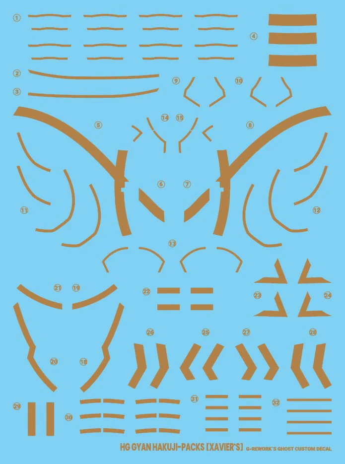 G-REWORK Decal H-GQ05 HG Gyan Hakuji-Packs (Xavier Olivette Custom) - Image 4