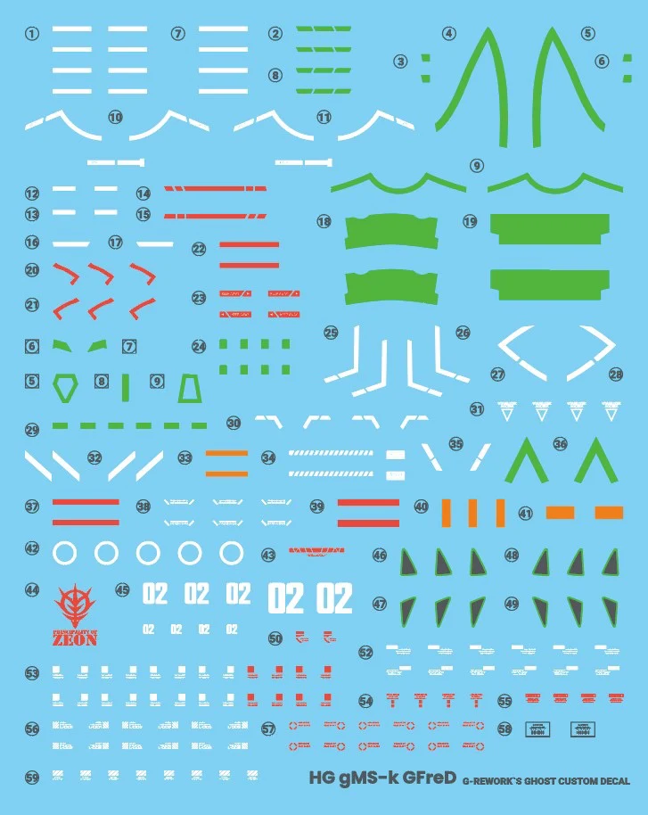 G-REWORK Decal H-GQ06 HG GFreD - Image 17