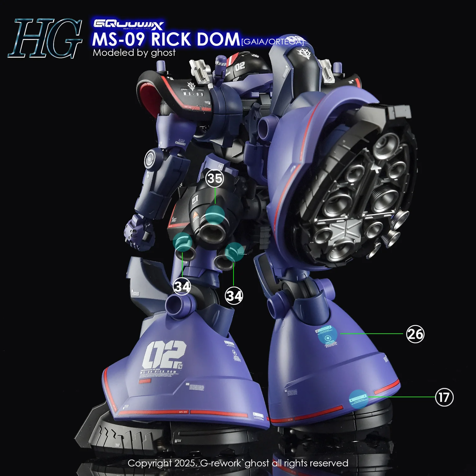 G-REWORK Decal H-GQ08 HG Rick Dom (GQX) - Image 23