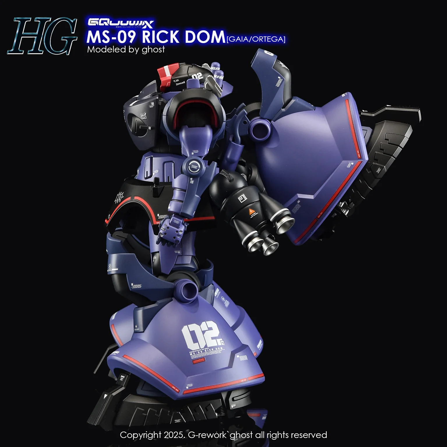 G-REWORK Decal H-GQ08 HG Rick Dom (GQX) - Image 8