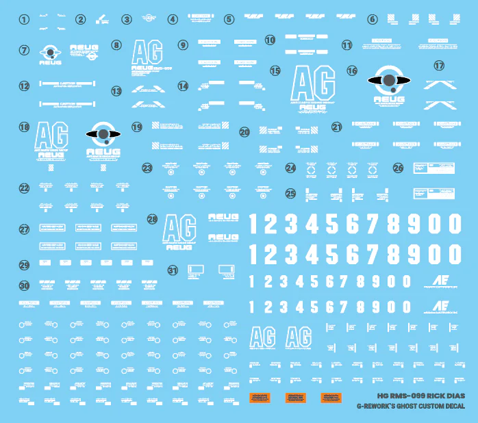 G-REWORK Decal H10 HGUC Rick Dias - Image 18