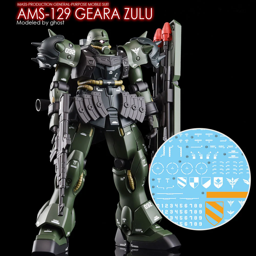 G-REWORK Decal H102 HGUC Geara Zulu