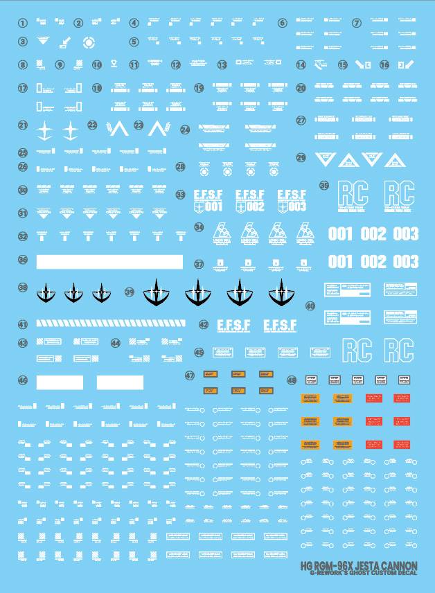 G-REWORK Decal H151 HGUC Jesta Cannon - Image 11