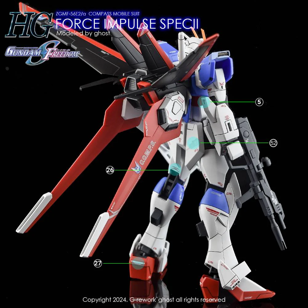 G-REWORK Decal H198 HGCE Force Impulse Gundam Spec II - Image 11