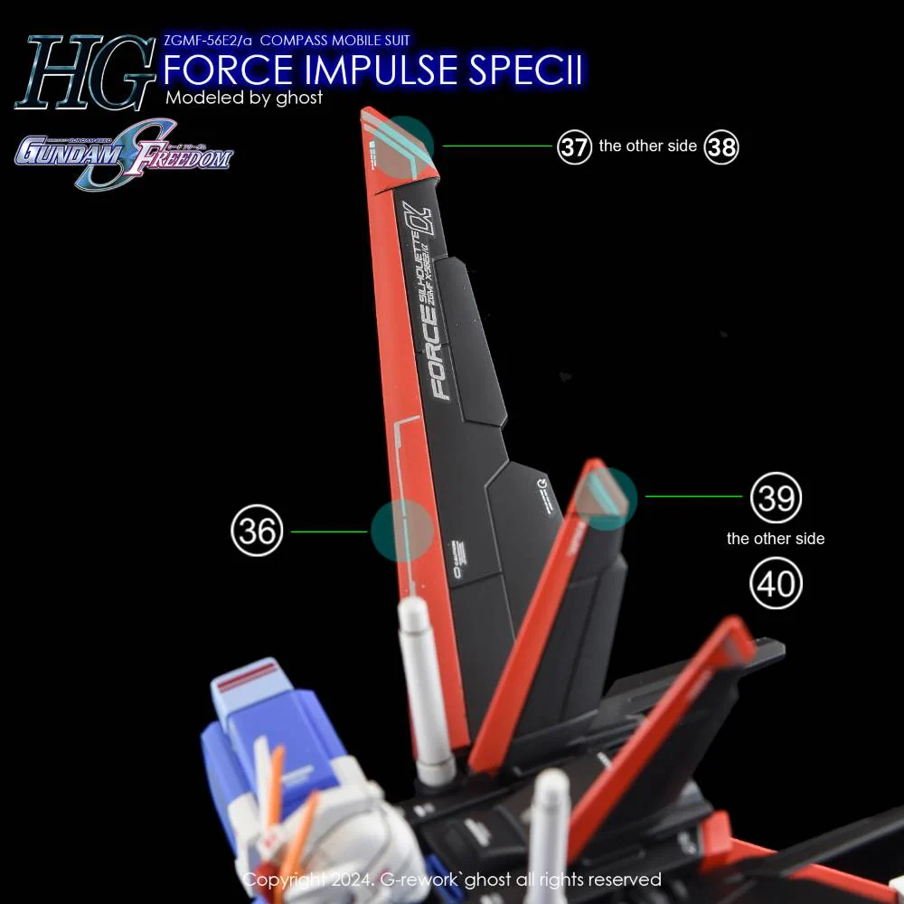G-REWORK Decal H198 HGCE Force Impulse Gundam Spec II - Image 13
