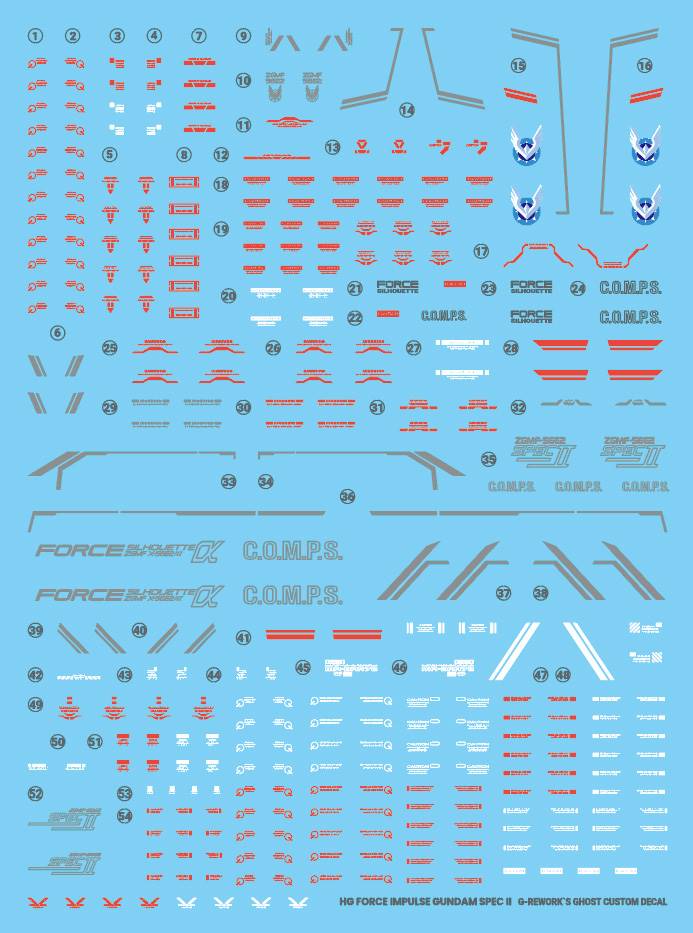 G-REWORK Decal H198 HGCE Force Impulse Gundam Spec II - Image 14