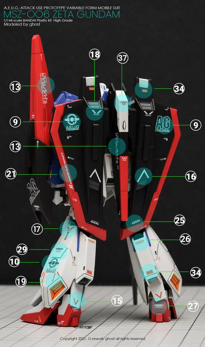 G-REWORK Decal H203 HGUC Zeta Gundam Revive - Image 14