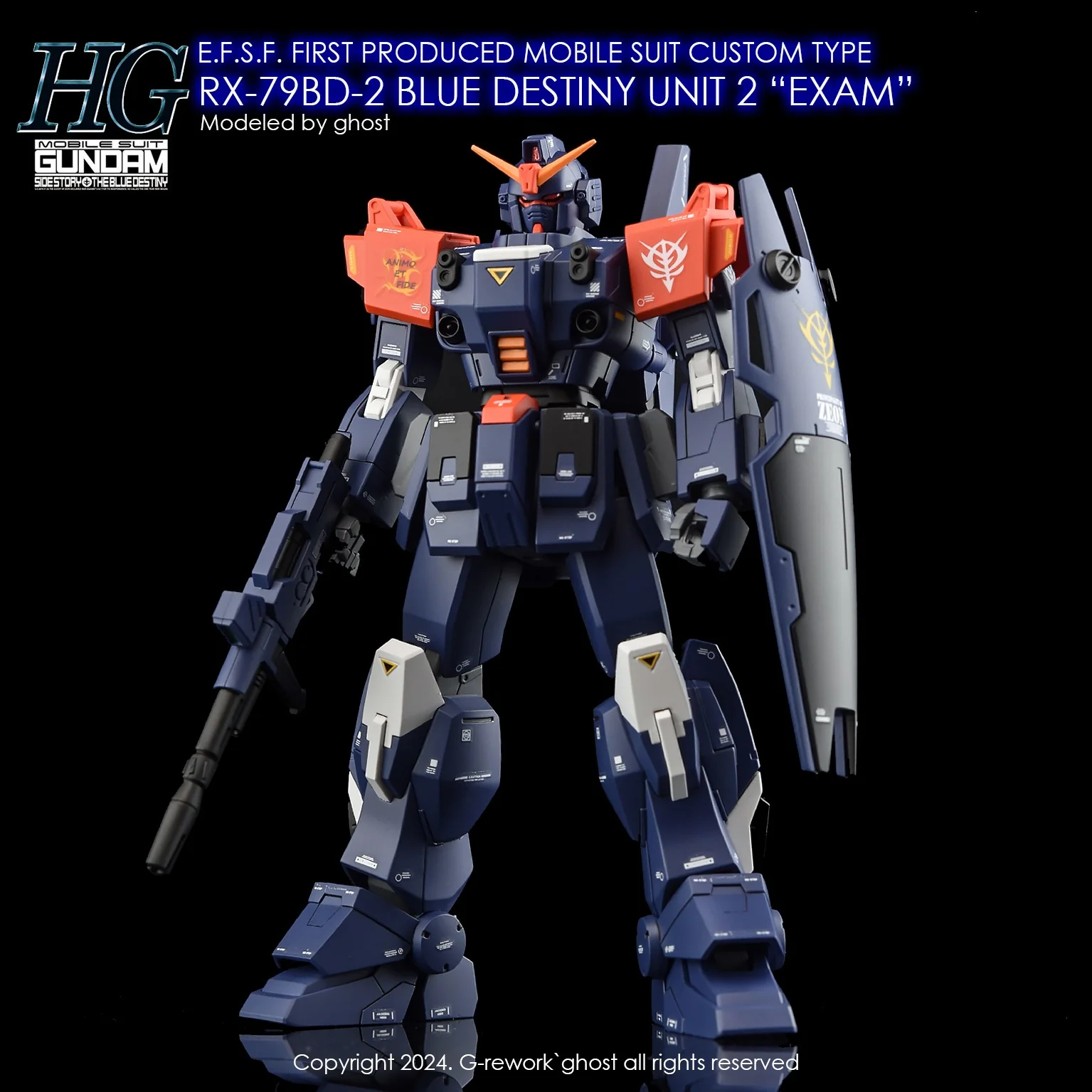 G-REWORK Decal H208 HGUC Blue Destiny Unit 02 EXAM - Image 2