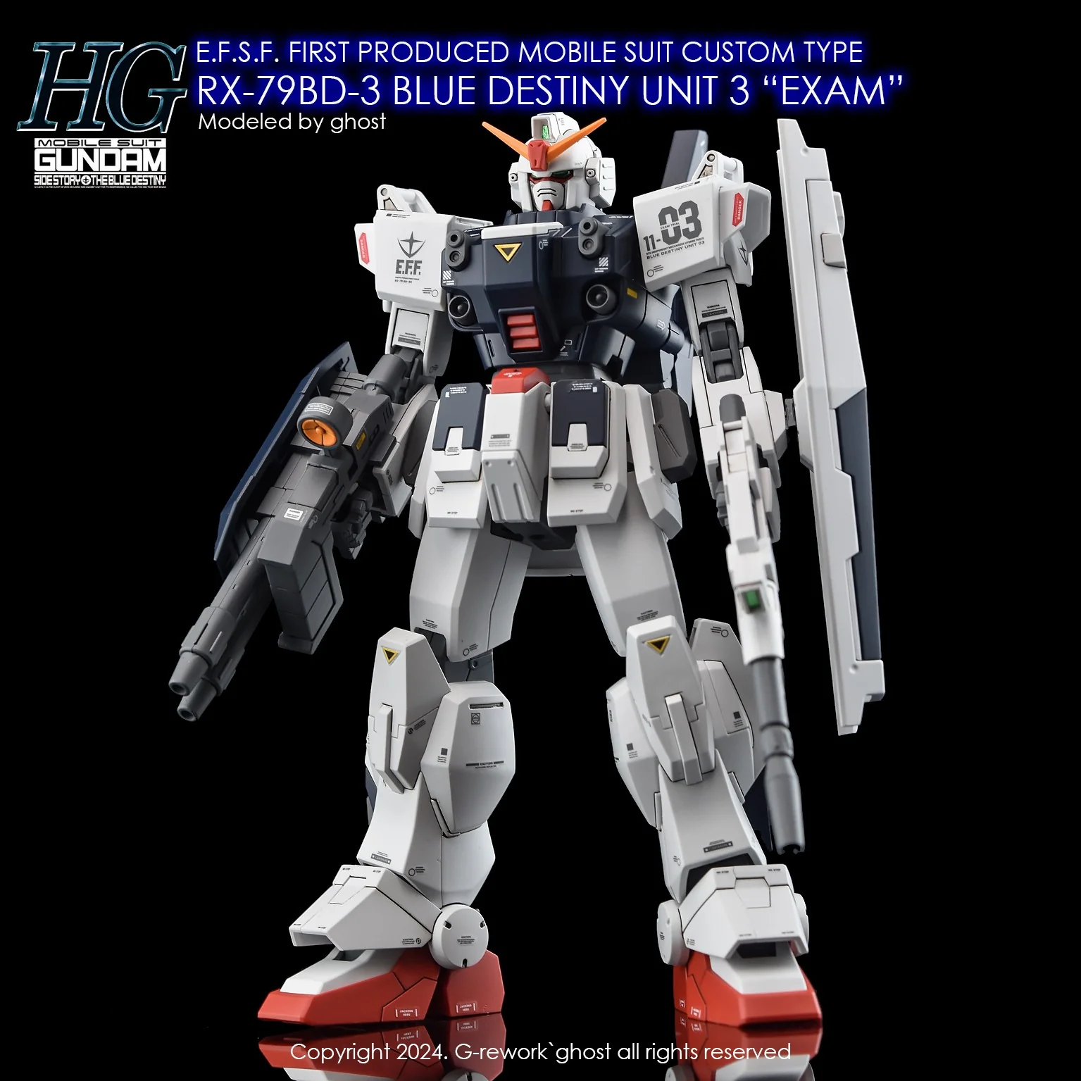 G-REWORK Decal H209 HGUC Blue Destiny Unit 03 EXAM - Image 2