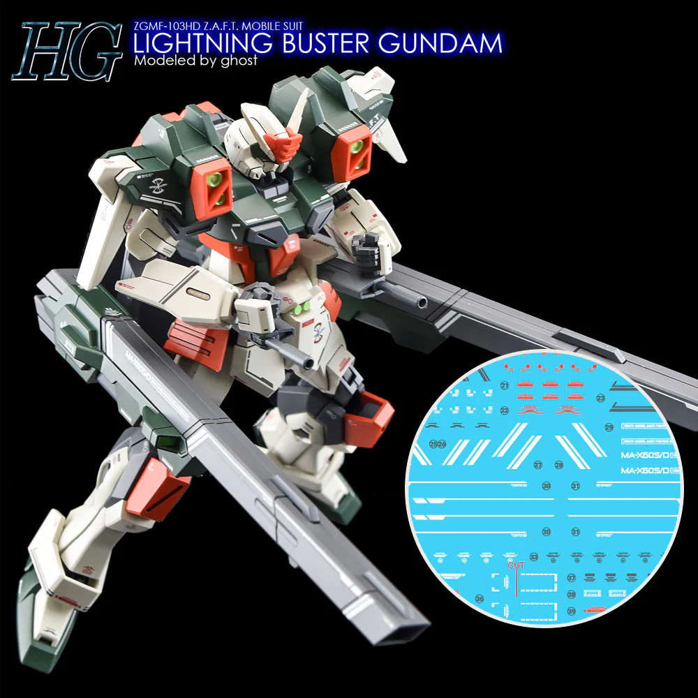 G-REWORK Decal H253 HGCE Lightning Buster Gundam
