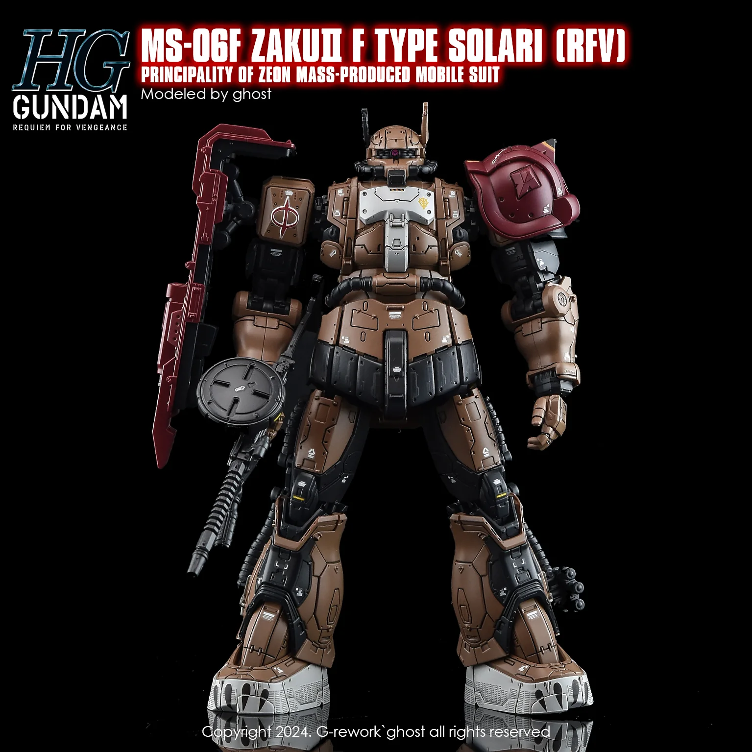 G-REWORK Decal H254 HGUC Zaku II F-Type Solari - Image 2