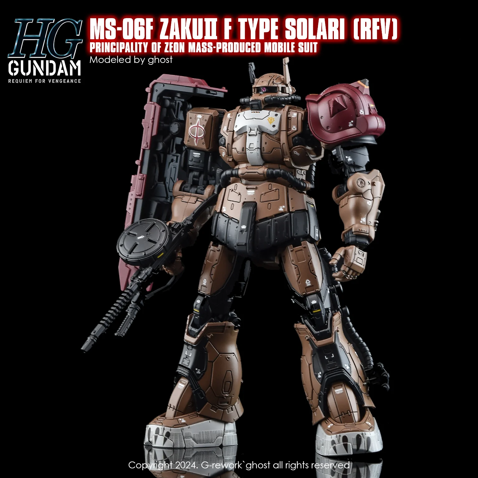 G-REWORK Decal H254 HGUC Zaku II F-Type Solari - Image 3