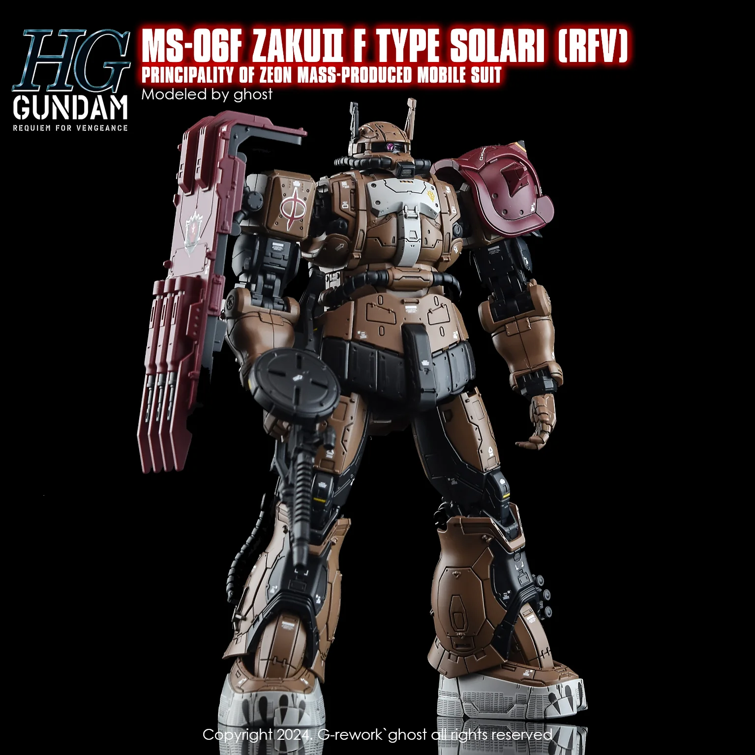 G-REWORK Decal H254 HGUC Zaku II F-Type Solari - Image 4