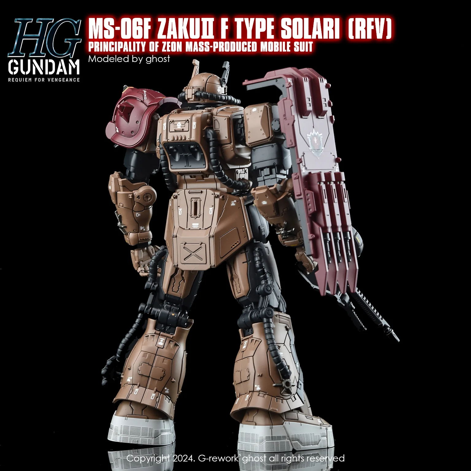 G-REWORK Decal H254 HGUC Zaku II F-Type Solari - Image 5
