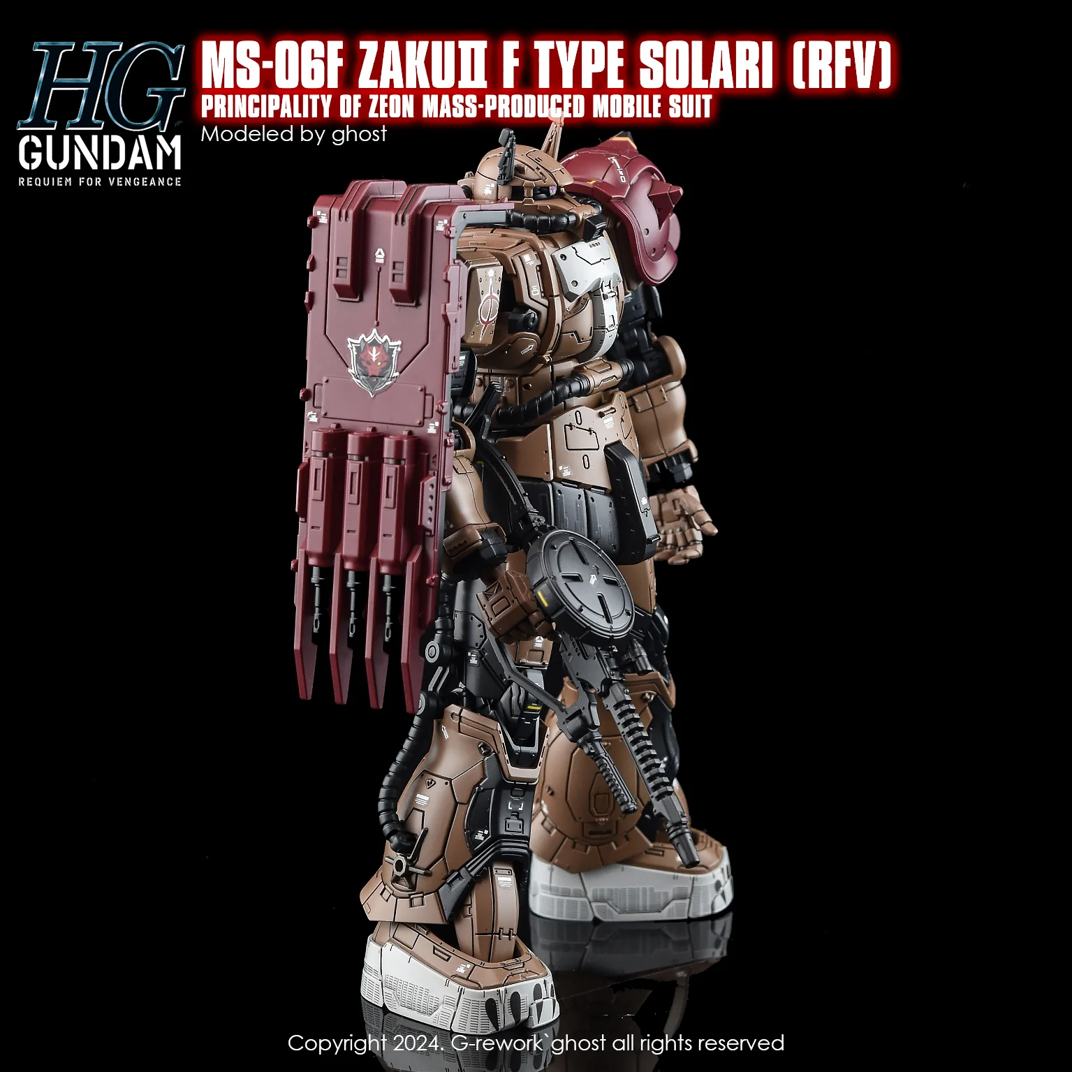 G-REWORK Decal H254 HGUC Zaku II F-Type Solari - Image 7