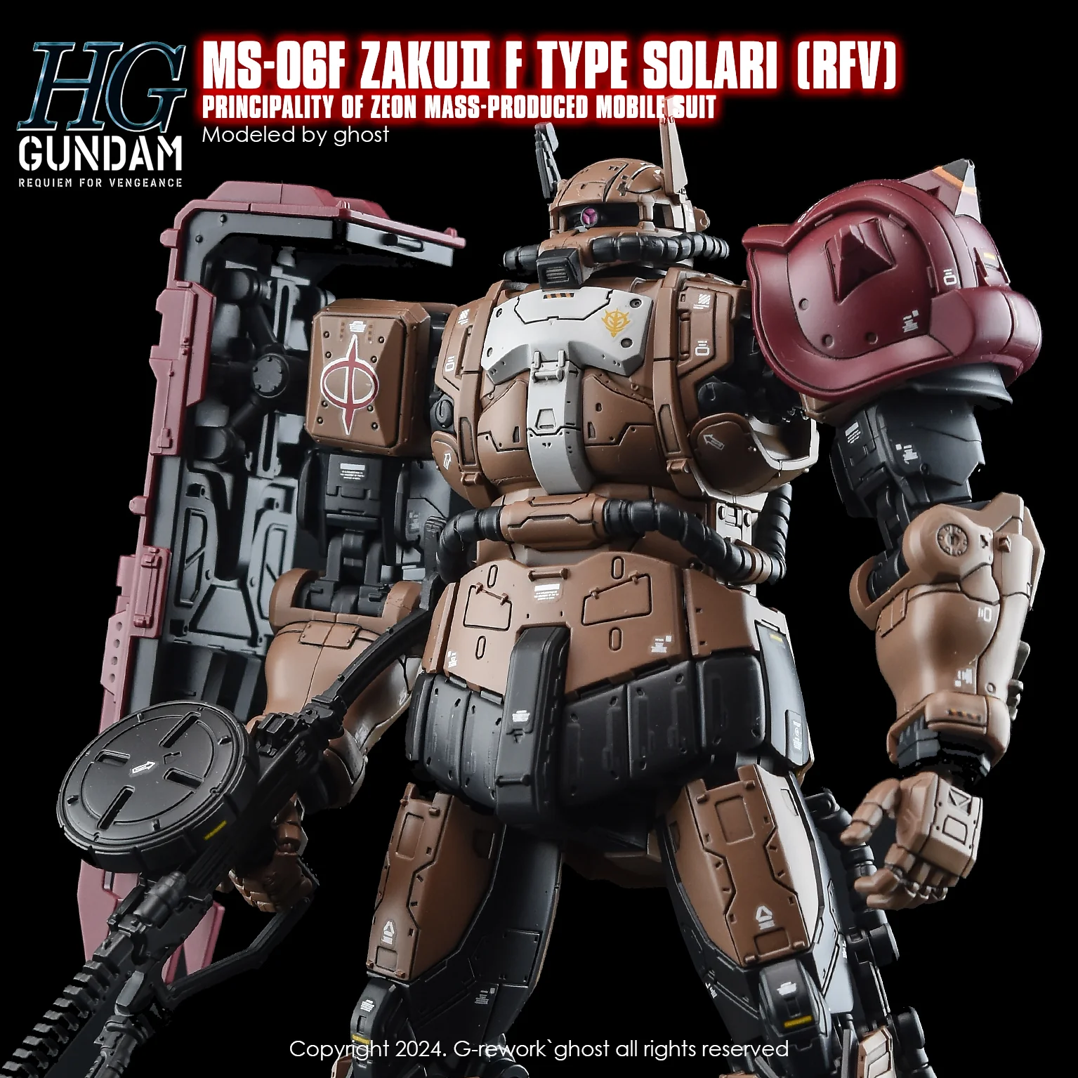 G-REWORK Decal H254 HGUC Zaku II F-Type Solari - Image 8