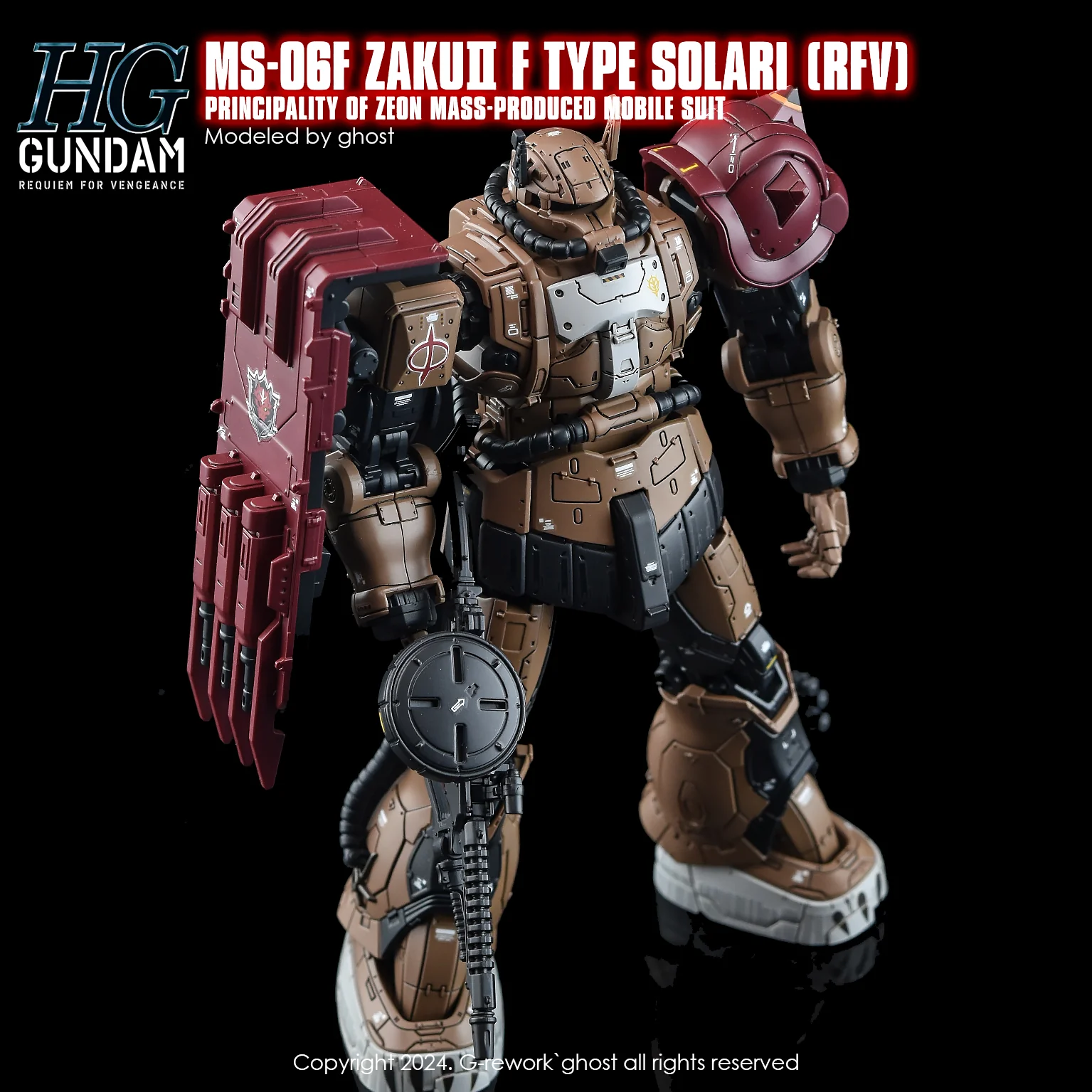 G-REWORK Decal H254 HGUC Zaku II F-Type Solari - Image 9
