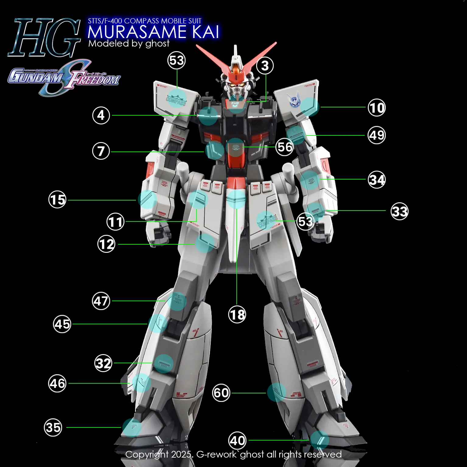 G-REWORK Decal H256 HGCE Murasame Kai - Image 14