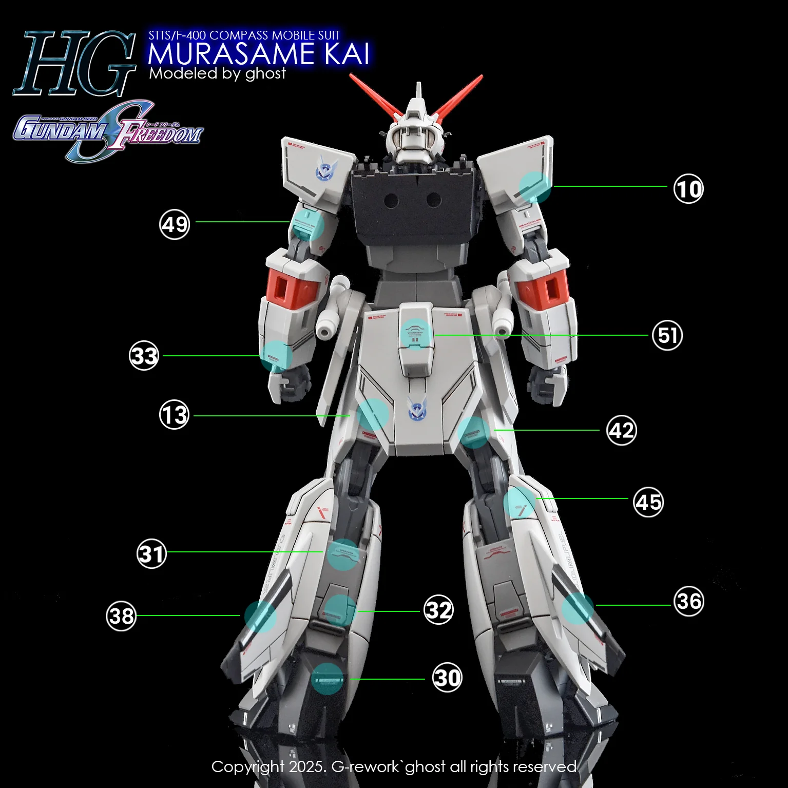 G-REWORK Decal H256 HGCE Murasame Kai - Image 15