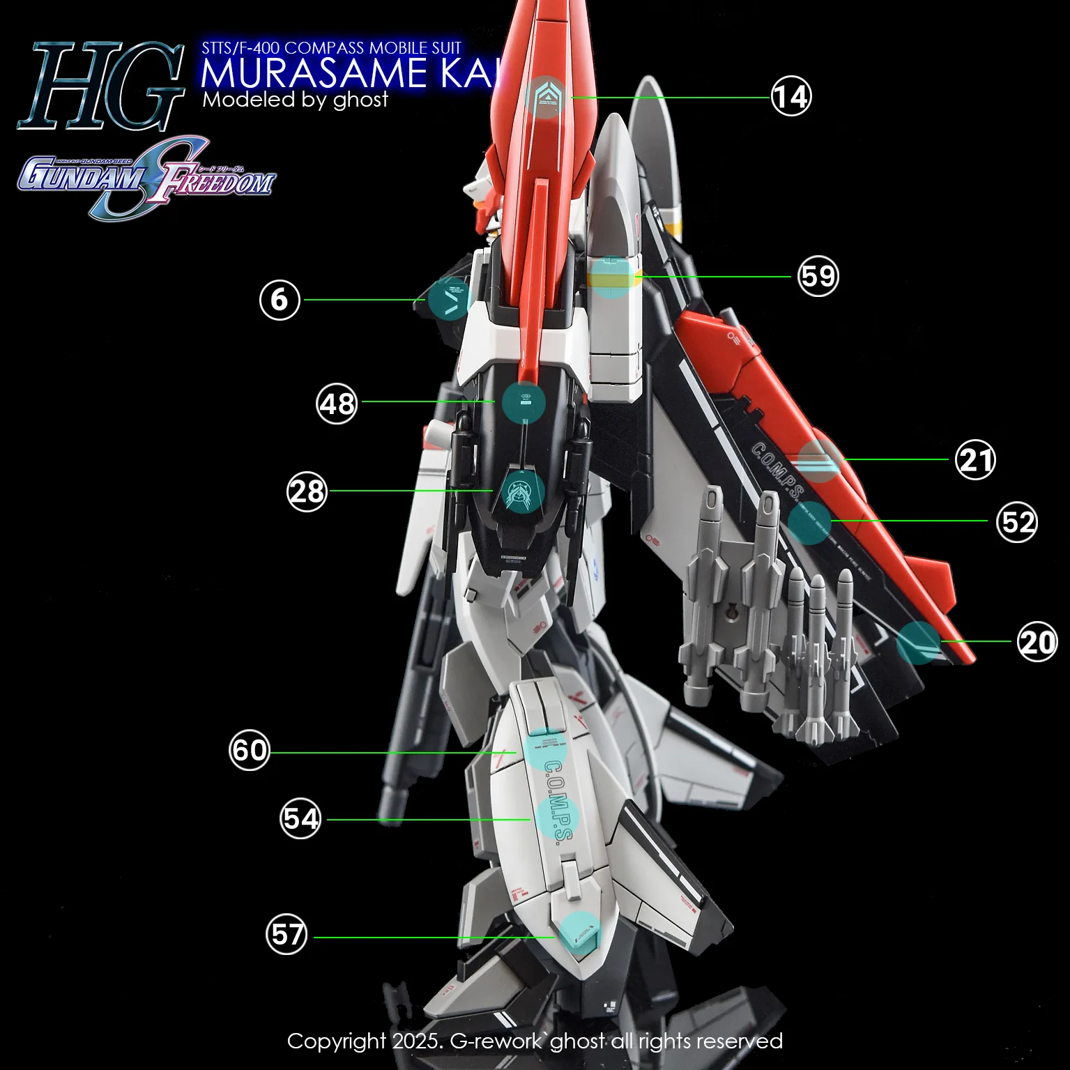 G-REWORK Decal H256 HGCE Murasame Kai - Image 16