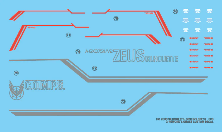 G-REWORK Decal H258 HGCE Zeus Silhouette - Image 31