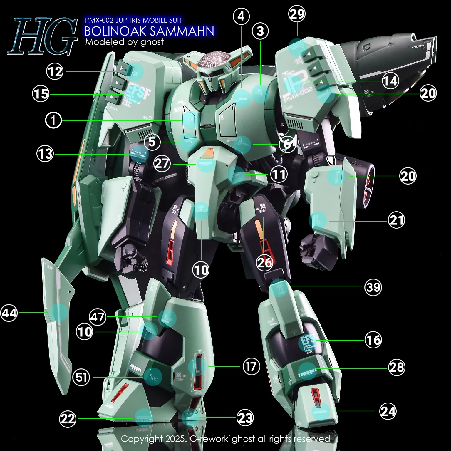 G-REWORK Decal H259 HGUC Bolinoak Sammahn - Image 16