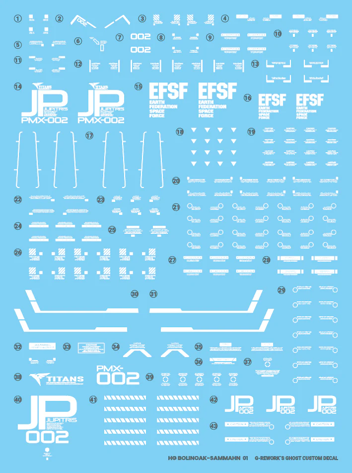 G-REWORK Decal H259 HGUC Bolinoak Sammahn - Image 19