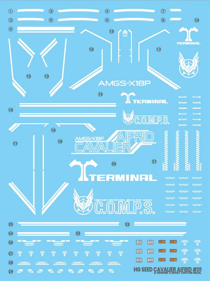 G-REWORK Decal H260-CA HG SEED Cavalier Aifrid - Image 24