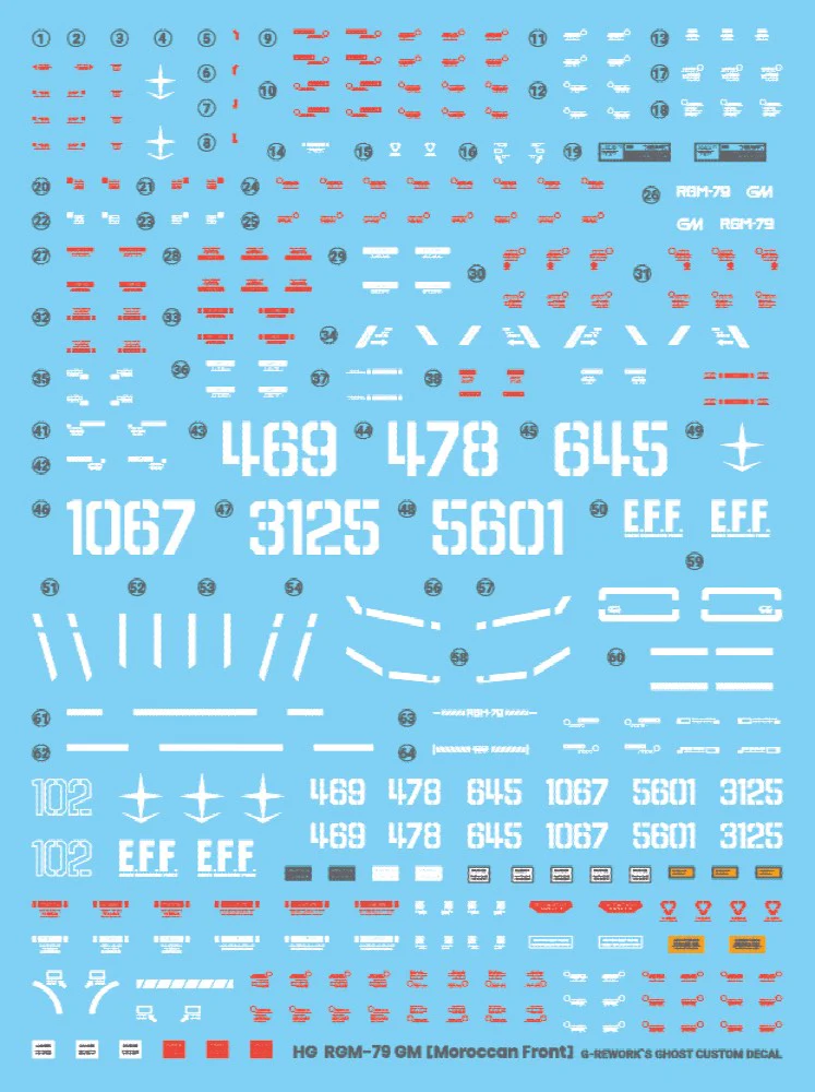 G-REWORK Decal HL-GMFT HG GM Moroccan Front Type - Image 13