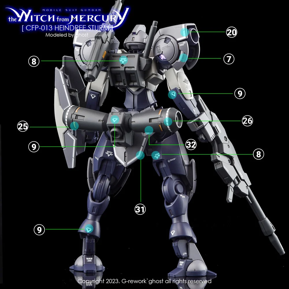 G-REWORK Decal H-WM22 HG Heindree Sturm - Image 13