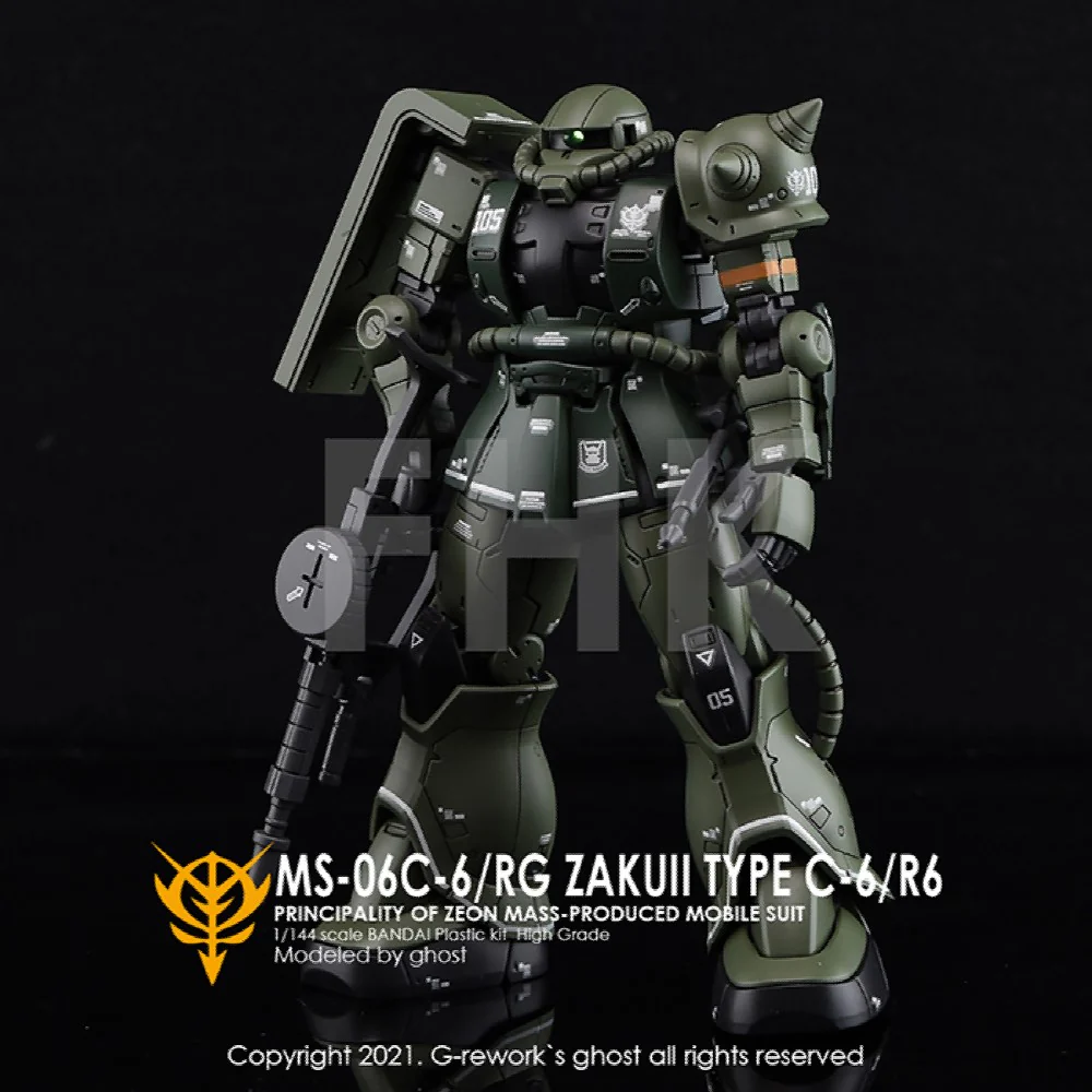 G-REWORK Decal HG HO-25 MS-06 Zaku II C-6/R6 (Gundam The Origin) - Image 3