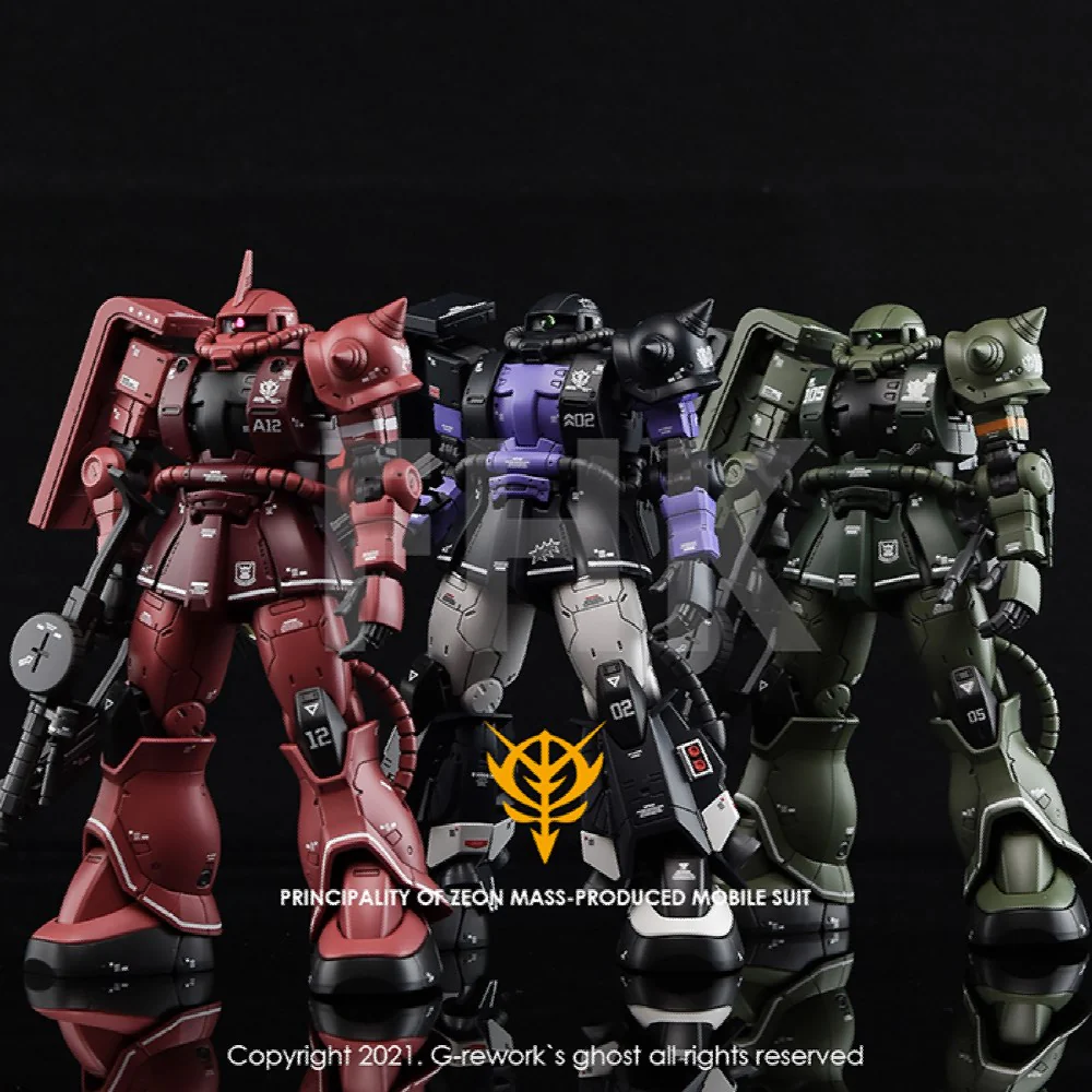 G-REWORK Decal HG HO-25 MS-06 Zaku II C-6/R6 (Gundam The Origin) - Image 8