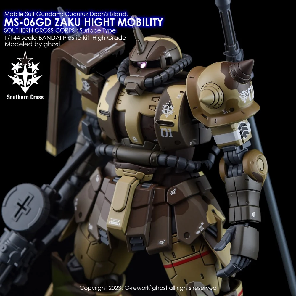 G-REWORK Decal HL-HMGT HG Zaku II High Mobility Southern Cross Corps (Cucuruz Doan's Island) - Image 6