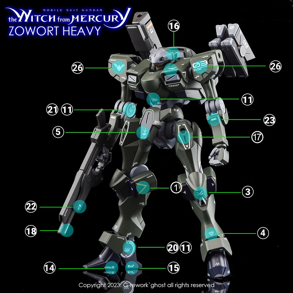 G-REWORK Decal H-WM20 HG Zowort Heavy - Image 10