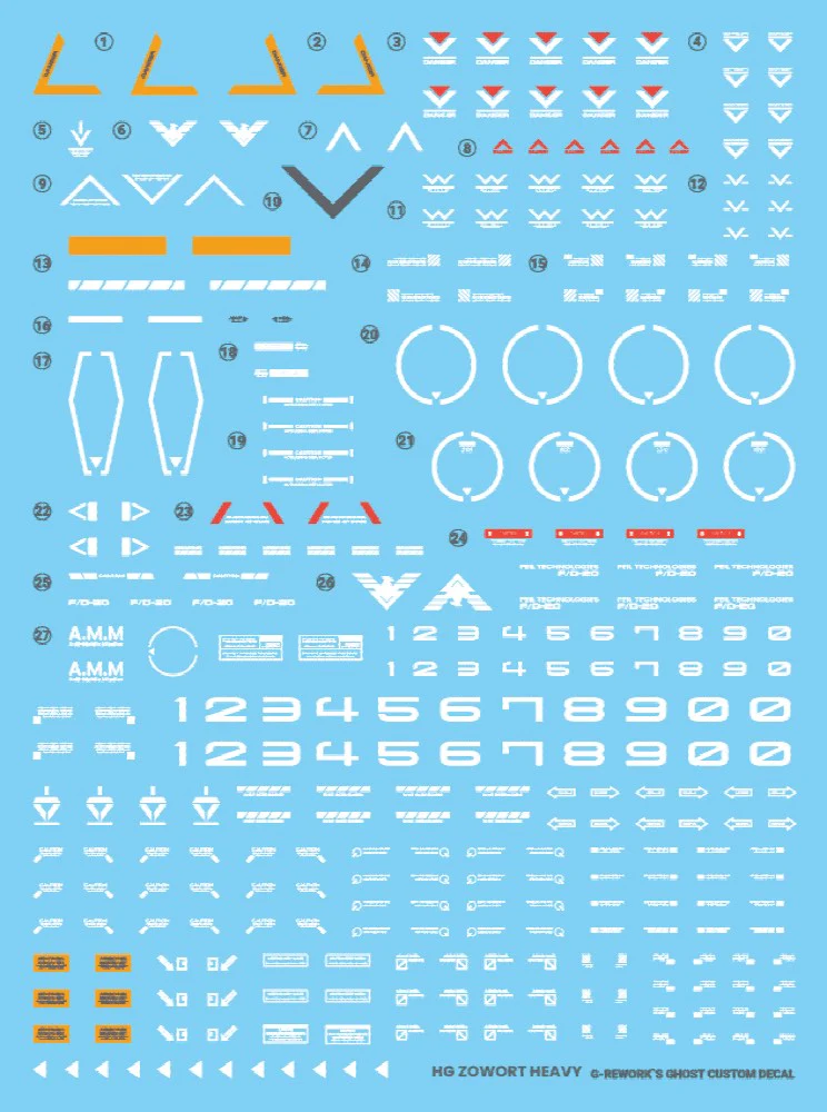 G-REWORK Decal H-WM20 HG Zowort Heavy - Image 12