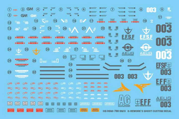 G-REWORK Decal H131 HGUC GMII - Image 9