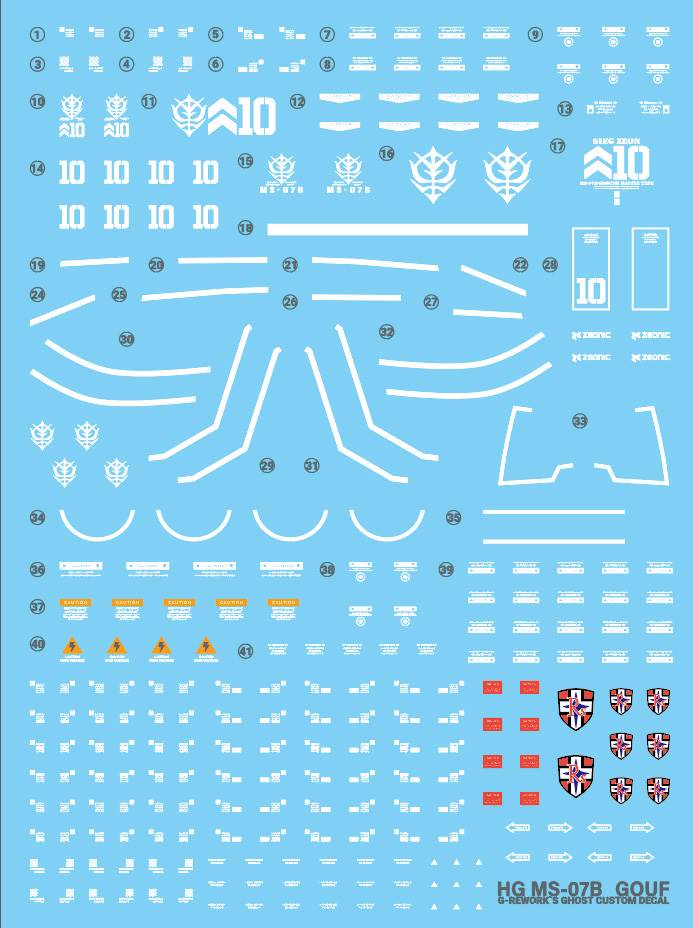 G-REWORK Decal H196 HGUC Gouf Revive - Image 10