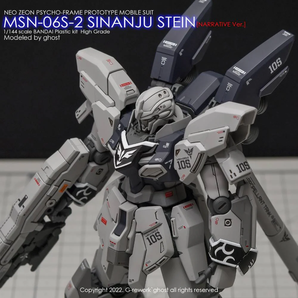 G-REWORK Decal H217 HGUC Sinanju Stein NT Ver. - Image 8