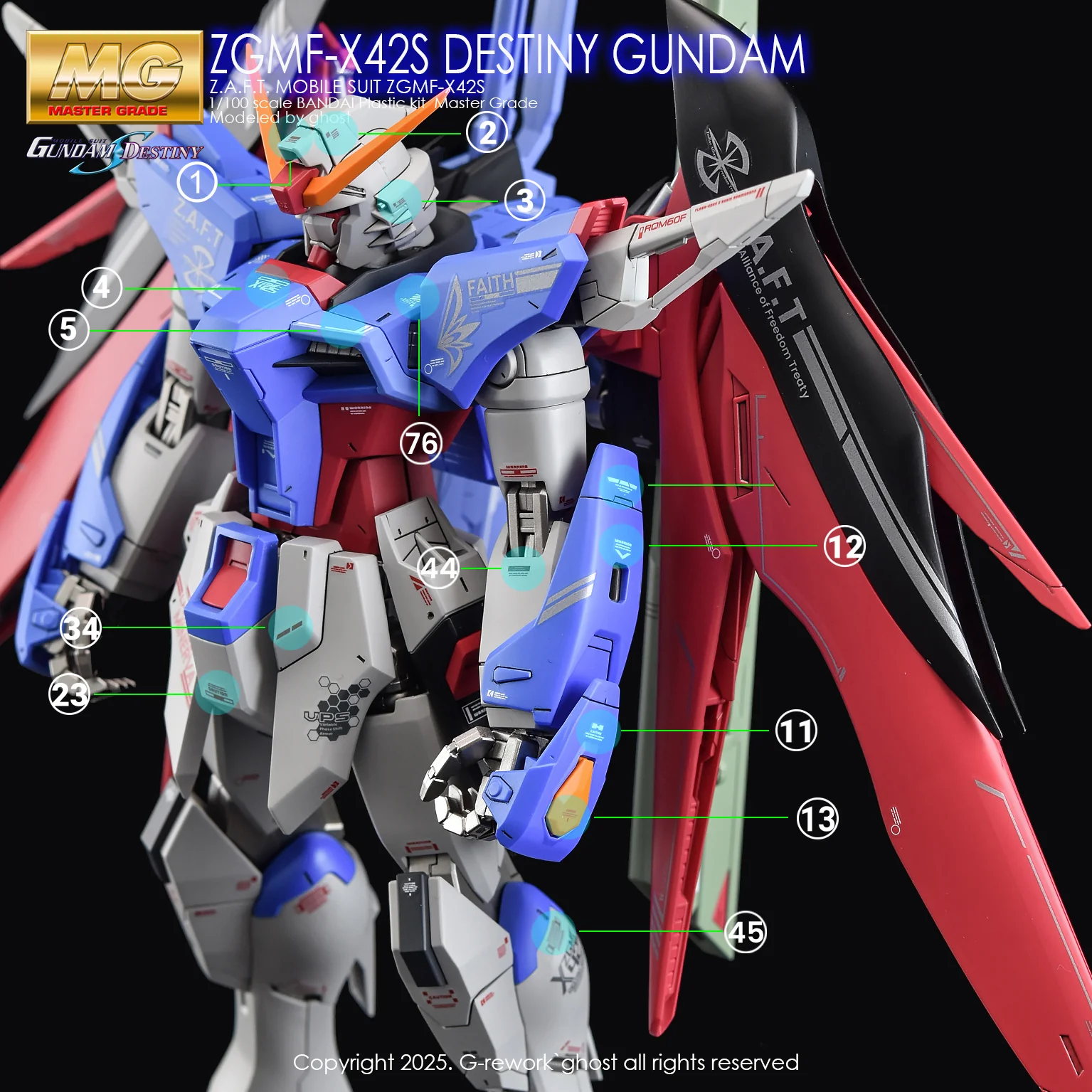 G-REWORK Decal M101 MG Destiny Gundam - Image 27