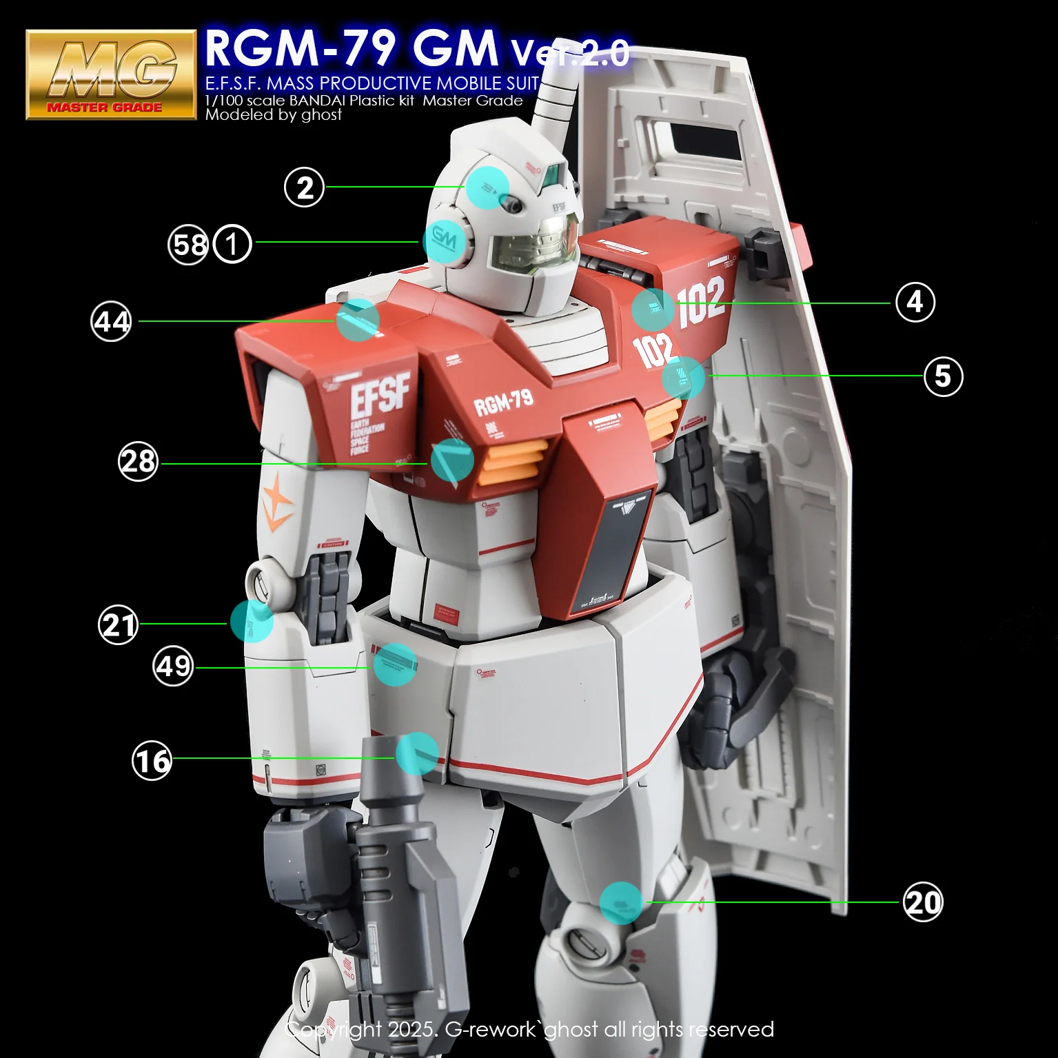 G-REWORK Decal M118 MG RGM-79 GM Ver 2.0 - Image 13