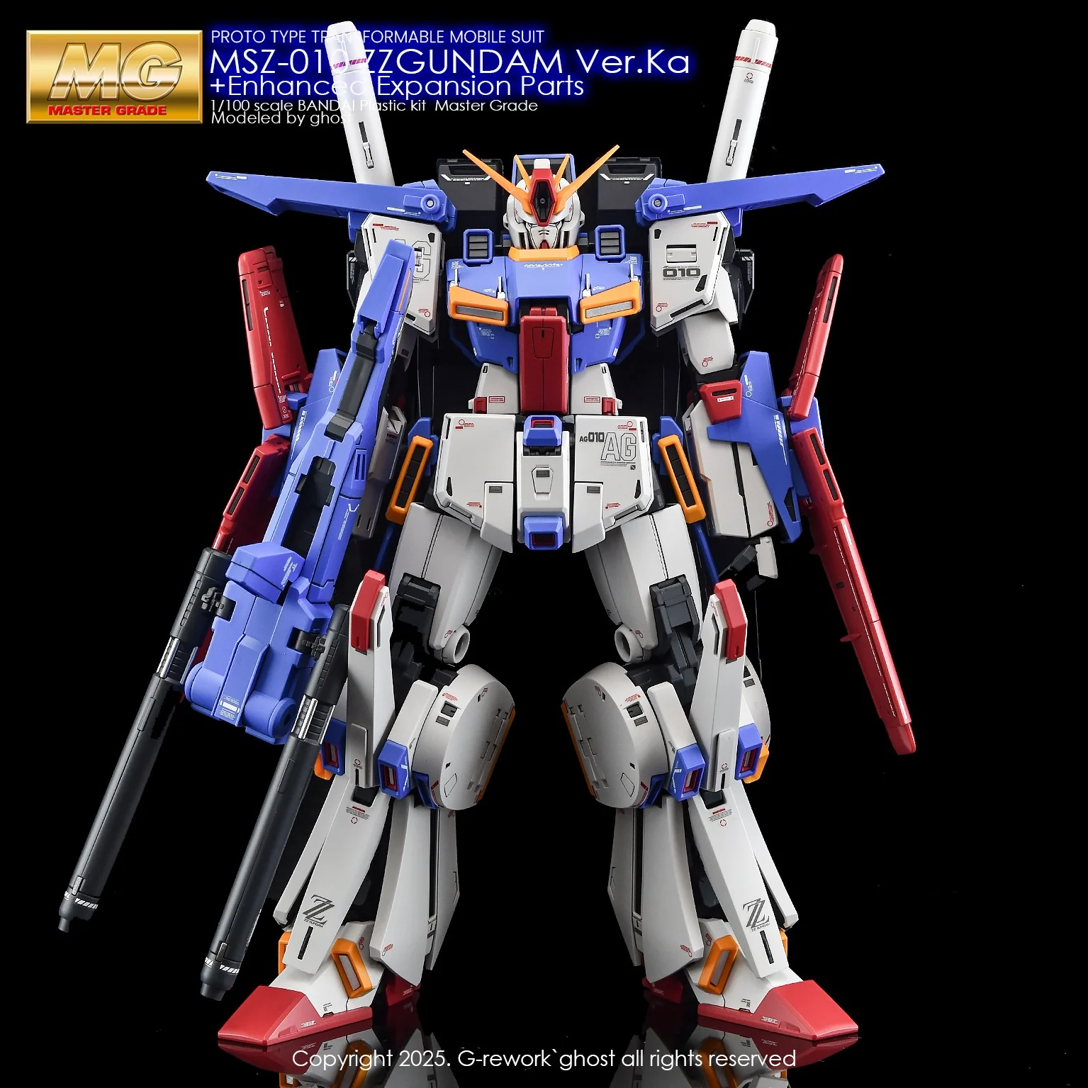 G-REWORK Decal M198 MG ZZ Gundam / Enhanced ZZ Gundam Ver.Ka - Image 2