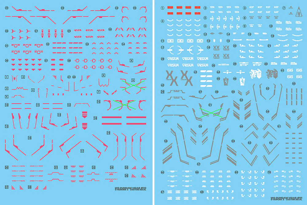 G-REWORK Decal M224 MG Gundam Vidar - Image 2