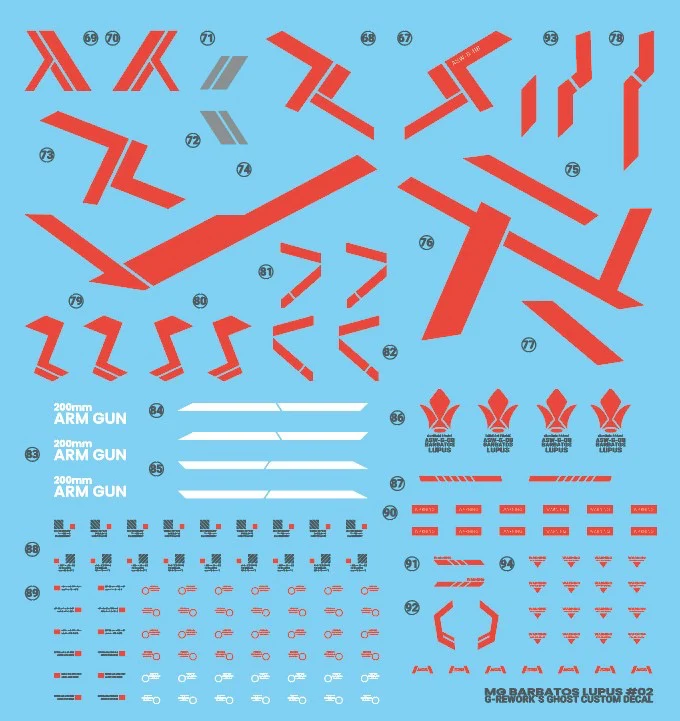 G-REWORK Decal M225 MG Gundam Barbatos Lupus - Image 24