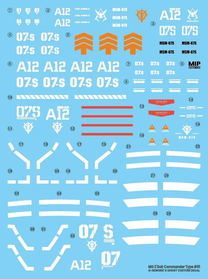 G-REWORK Decal M66 MG Z'Gok Commander Type - Image 19