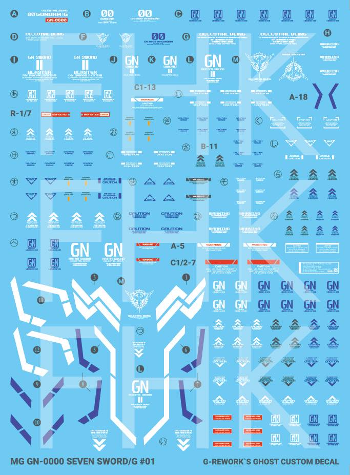 G-REWORK Decal M148 MG 00 Gundam Seven Sword/G - Image 12
