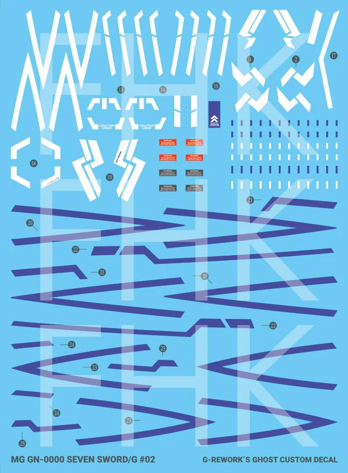 G-REWORK Decal M148 MG 00 Gundam Seven Sword/G - Image 13