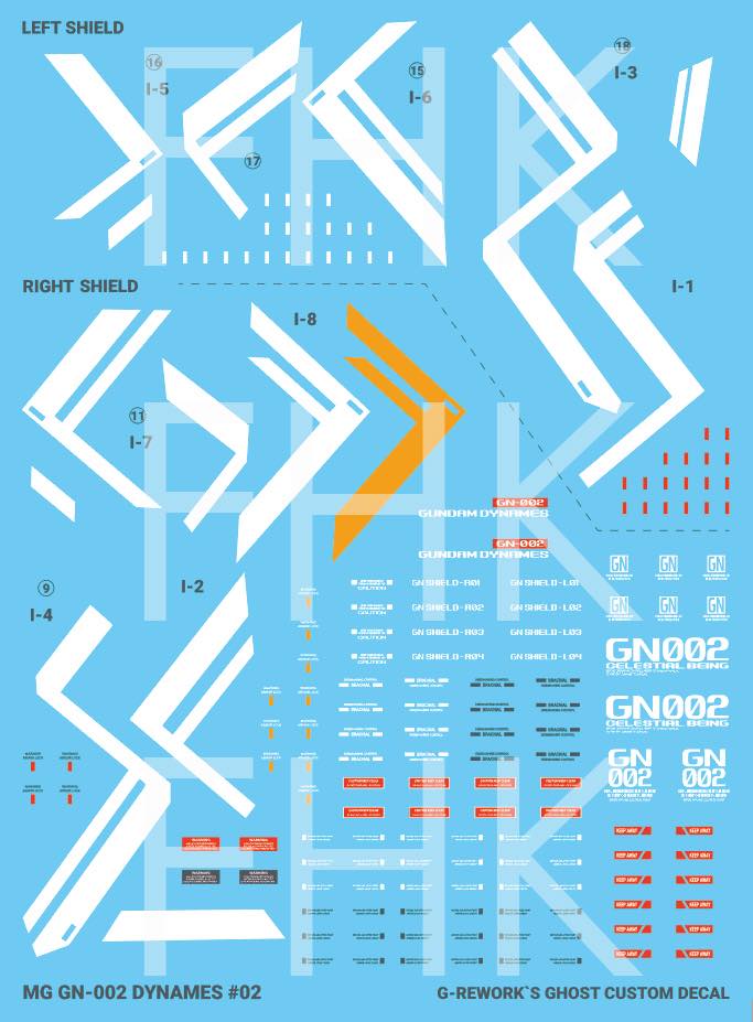 G-REWORK Decal M207 MG Gundam Dynames - Image 10